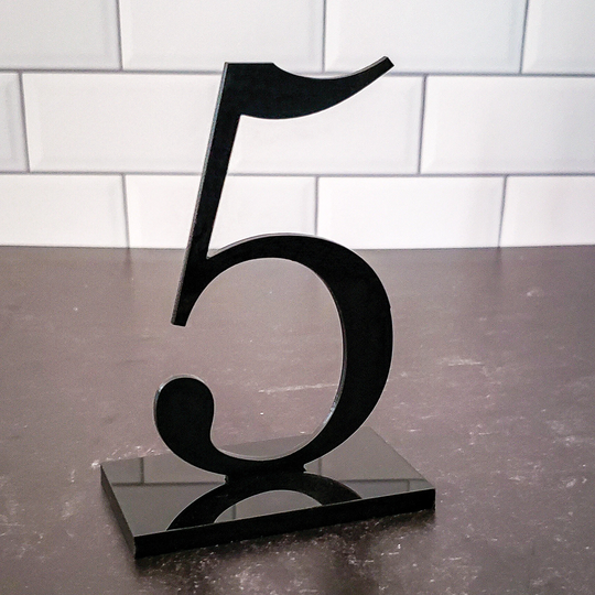 Acrylic Table Numbers With Stands