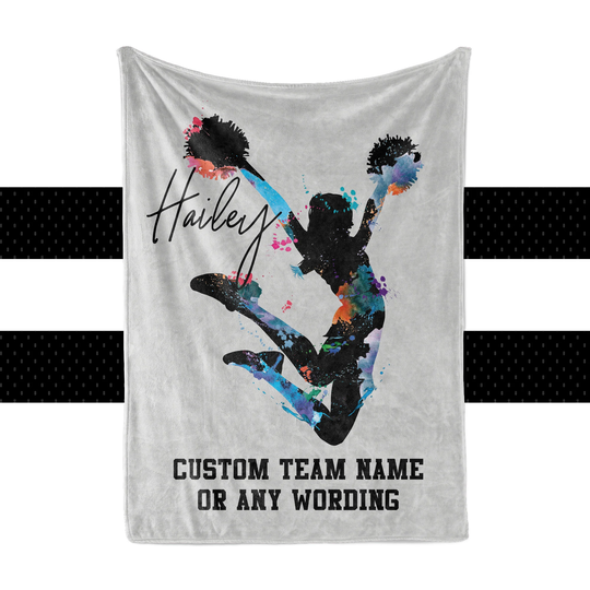Cheer Leader Custom Team Blanket 3 Sizes Available 30x40, 50x60 & 60x80 Your On With These Beautiful Blankets