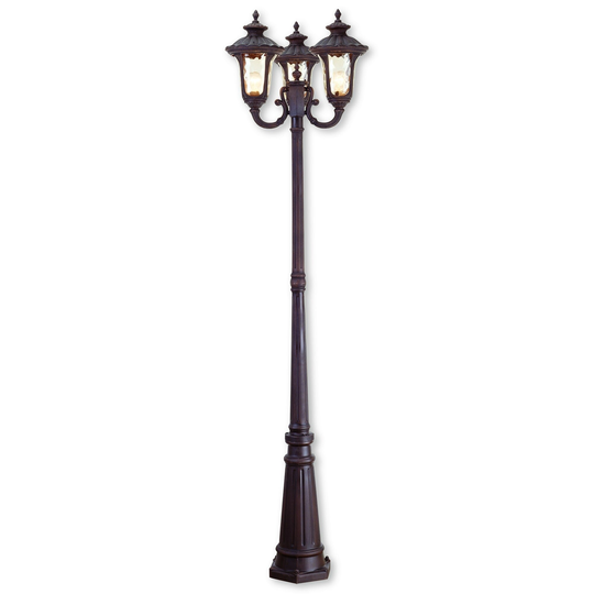 Livex Lighting Oxford Imperial Bronze 3-light Outdoor 3-headed Post Lamp