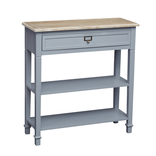 Kinbor Console Table, Side Table with Drawer & Storage Shelf Accent Sofa Table for Entryway Living Room Hallway