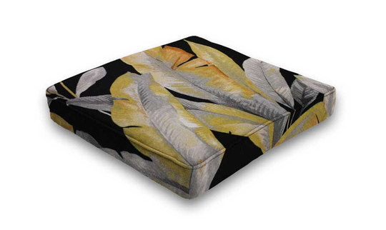 Mekko Noir | Outdoor Seat Pad Patio Chair Dining Cushions Richloom Solarium Fabric