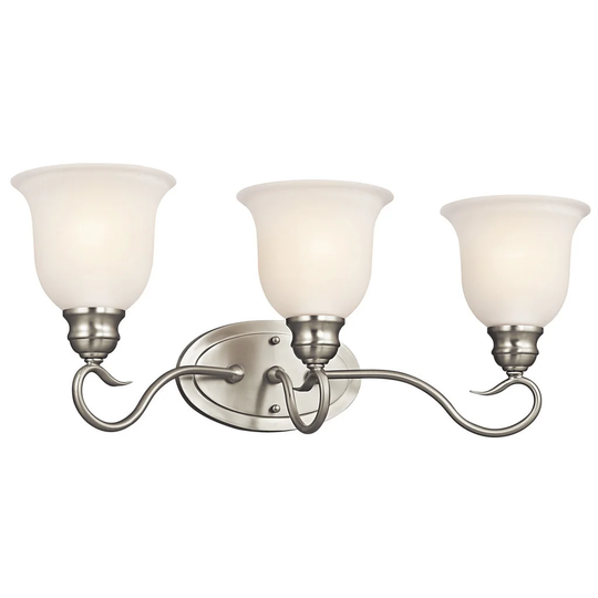 Kichler Lighting Tanglewood Collection 3-light Brushed Nickel LED Bath/Vanity Light