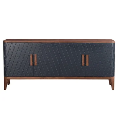 82" Wide Pine Wood Sideboard