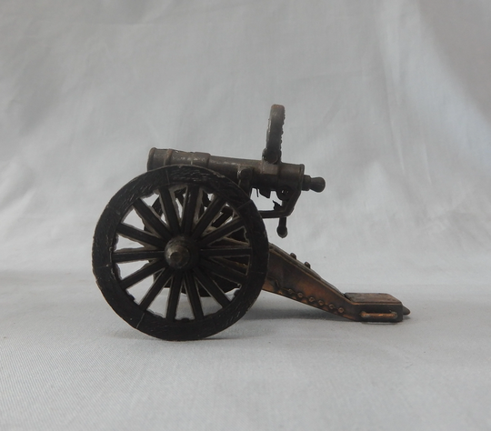Vintage Die Cast Cannon Pencil Sharpener Mid 20 Century