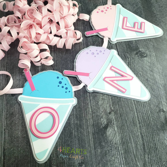 Snow Cone High Chair Banner