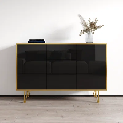 Gerritdina 55" Wide 3 Drawer Sideboard