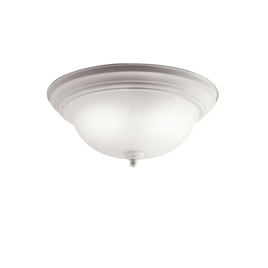Kichler Lighting Transitional 2-light White Fluorescent Flush Mount