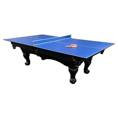 RACK Virgo 1/2" Thick Table Tennis Conversion Top Billiard/Pool Table (Blue)