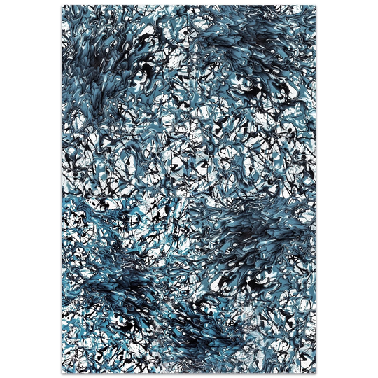 Jamie Anton 'Days of Grey 4 Quad' 22in x 32in Abstract Wall Art on Plexiglass - Multi-Color