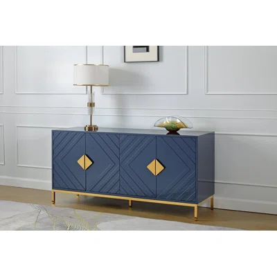 Corielle 64" Wide Solid Wood Sideboard
