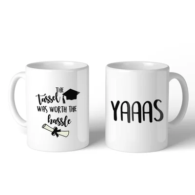 Adelhard The Tassel was Worth the Hassle 2 Piece Coffee Mug Set