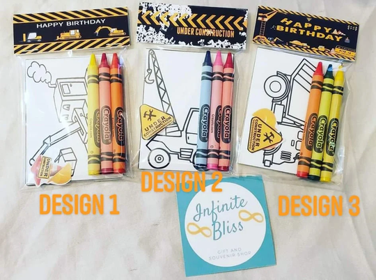 Construction Coloring Packs | Pages Party Favor Crayola Crayons