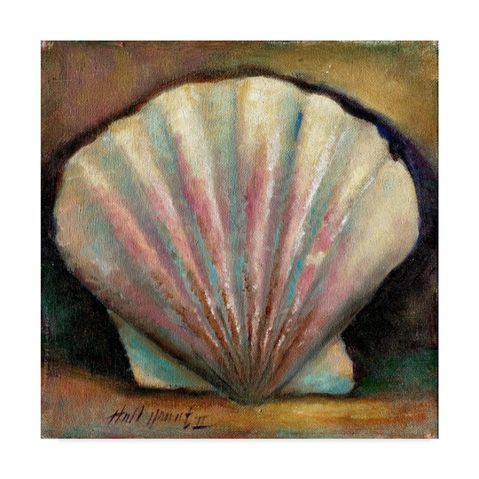 Hall Groat Ii 'Scallop Pink' Canvas Art - Multi-color