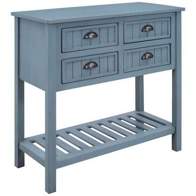 Cambridge Series Buffet Sideboard Console Table With Bottom Shelf