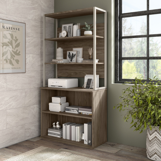 Hybrid Tall Etagere Bookcase by Bush Business Furniture