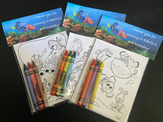 Finding Nemo Coloring Pages | Dory Sheets Party Favors Favor Fillers Personalized