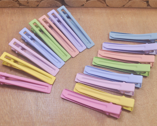 High Quality Clip, 8/10/30 Colorful Hair Clip, Girl Clips, Fringe Hair Clips For Ladies, Classic Plain Clips, Barrettes Clips, 60mm