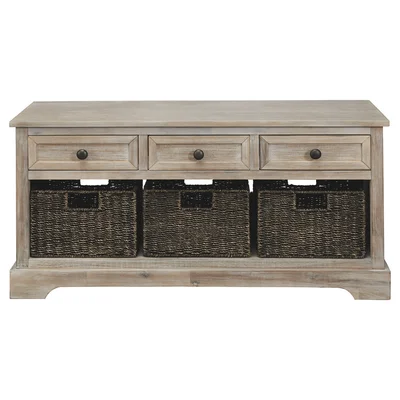 Halladay Drawer Storage Bench