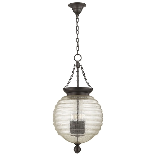 Hudson Valley Coolidge 4-light Bronze Pendant with Clear Glass Shade