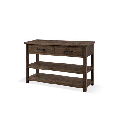 Reppond 56" Wide 2 Drawer Pine Solid Wood Sideboard