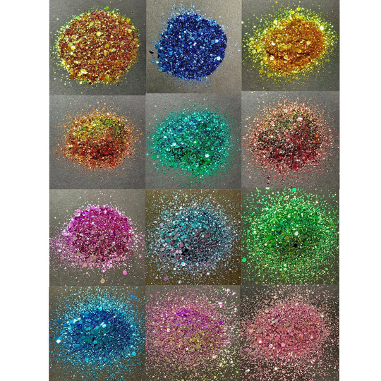 Bag Set Of 12 Color Shift Glitters Diy Resin Epoxy Art Craft