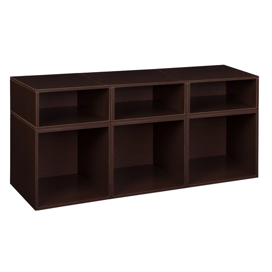 Noble Connect Storage Set- 3 Full Cubes/3 Half Cubes- Truffle