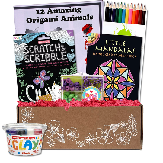 Happy Mail Girl's Care Package #1 - Crafty Fun For The Krafty Kid Valentine's Day | Summer Camp Feel Better Birthday