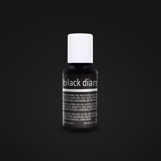 Fast Shipping Black Diamond Chefmaster Gel Food Coloring 20Ml, Color