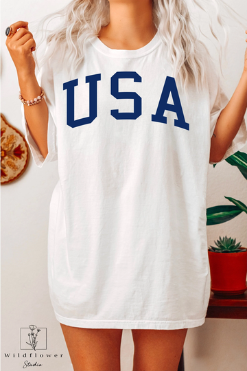 Comfort Colors USA Shirt, 4Th Of July Big Tshirt, USA Tee, Oversize Tshirt, Retro