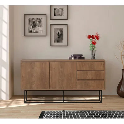 Strine 55.12" Wide 3 Drawer Sideboard