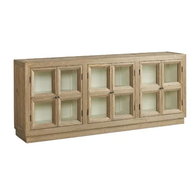 Venture 82" Wide Pine Solid Wood Sideboard