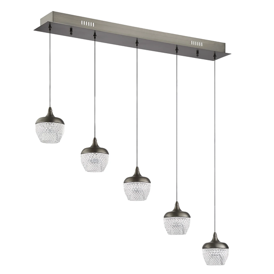 Arika 25-watt Integrated LED 5-light Pendant Bar