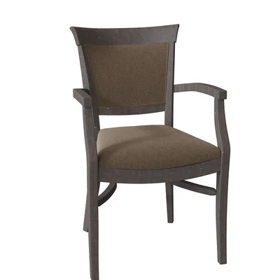 Hatton Upholstered King Louis Back Arm Chair