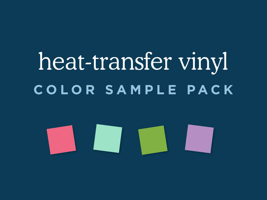 Sample Pack - Heat-Transfer Vinyl Color Samples | Choose Your Quantity & Colors 1" Square