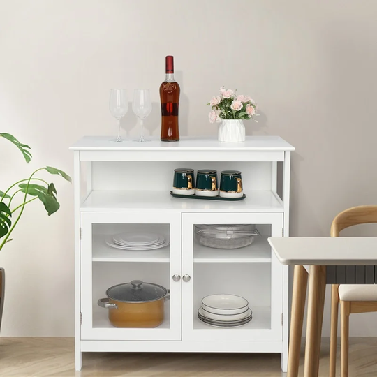 Double Doors Double Inner Compartments Spray Paint Sideboard