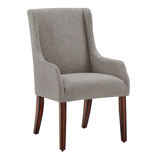 Jourdan Linen Sloped Arm Hostess Chair by iNSPIRE Q Bold