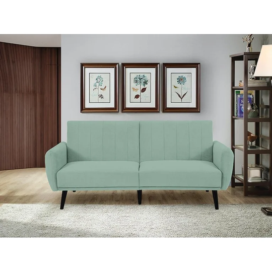 Vento Sofa Convertible in Cosmic Teal by Sealy Sofa Convertibles
