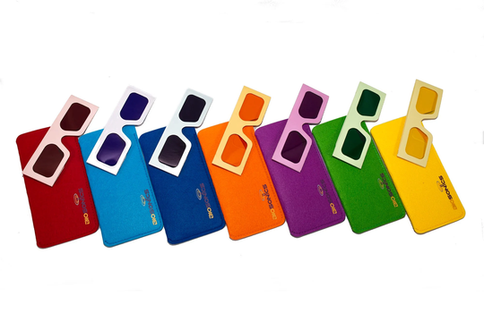 Biosonics Color Glasses | Set Of 7 Tuning Forks Color Sound Resonance Healing Melodies