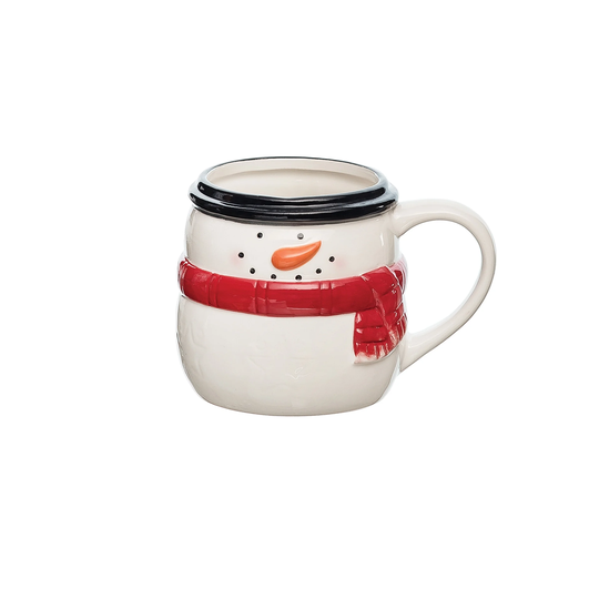 16oz Snowman Cute Christmas Mug - Orange