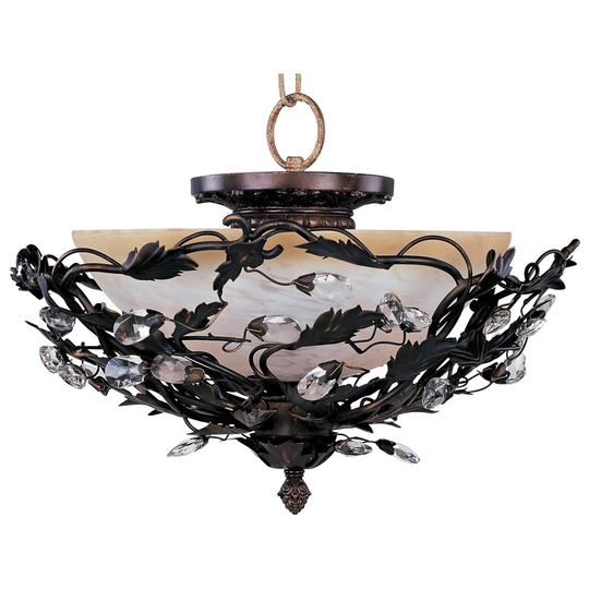 Elegante 3-Light Semi-Flush Mount