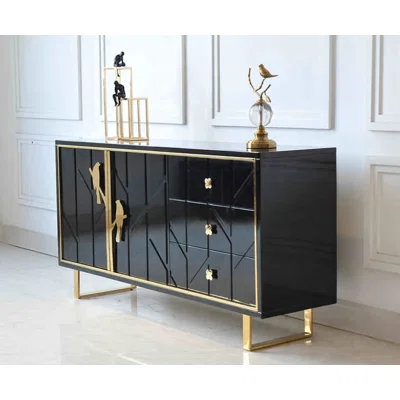 Rexcroft 59" Wide 3 Drawer Sideboard