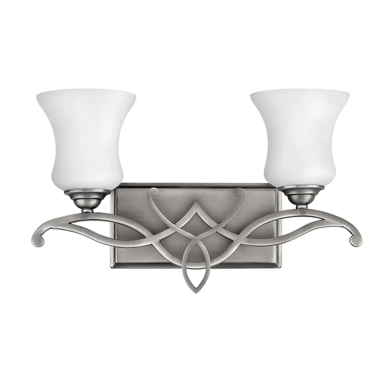 Hinkley Lighting 5002 Brooke 2 Light 16-1/2" Wide Bathroom Vanity