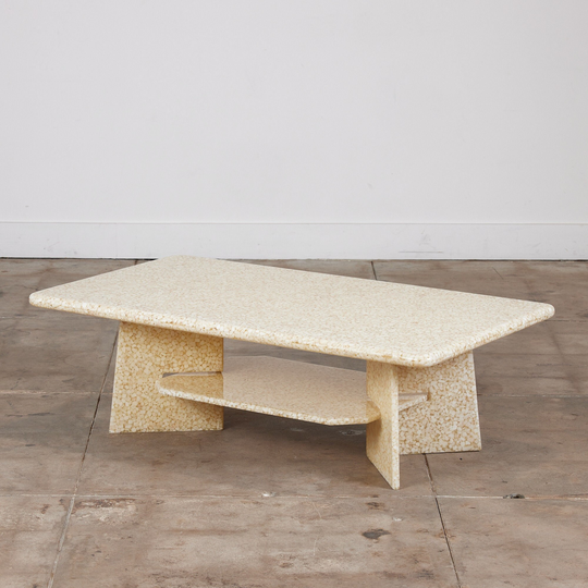 stone & Resin Two Tier Coffee Table