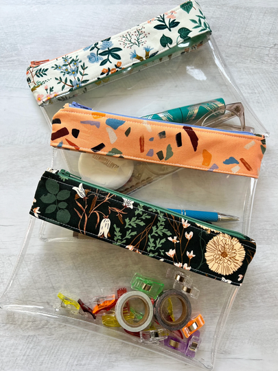 Clear Zipper Bag, Makeup Pencil Pouch, Cosmetic Bag