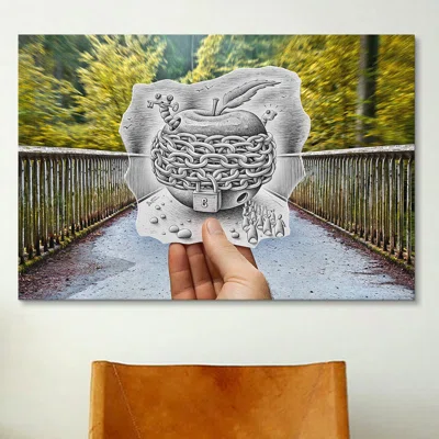 'Pencil Vs Camera 70 - Forbidden Fruit' by Ben Heine Photographic Print on Wrapped Canvas