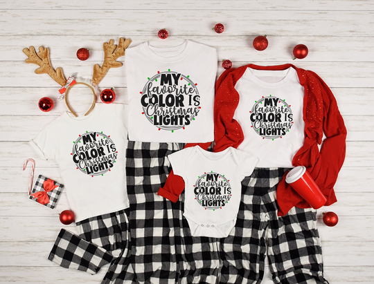 My Favorite Color Is Christmas Lights Shirt, Gift, Sweatshirt, Gift For Family, Winter Tee