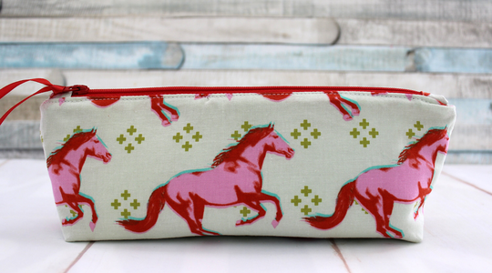 Wild Horses Bag, Pencil Case, Zipper Make Up Snack Reusable Zipper Pouch, Organizer, Free Shipping