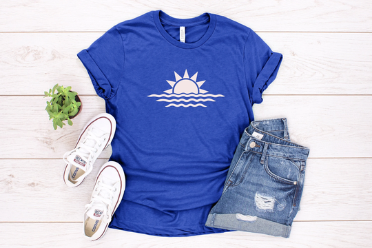 Comfort Colors Sun Ocean Shirt, Nature Graphic Tee, Summer Time Sunrise Shirt For Men & Women, Beachy Tee Sunset