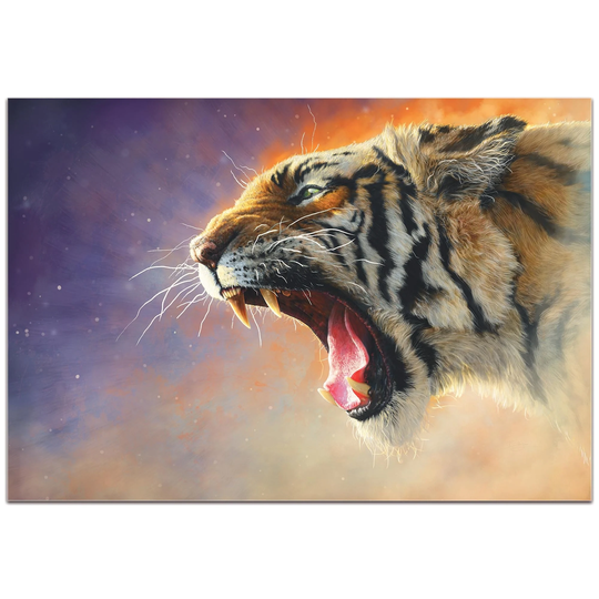 Ben Judd 'Fear Me' 32in x 22in Expressionist Wall Art on Plexiglass - Multi-Color