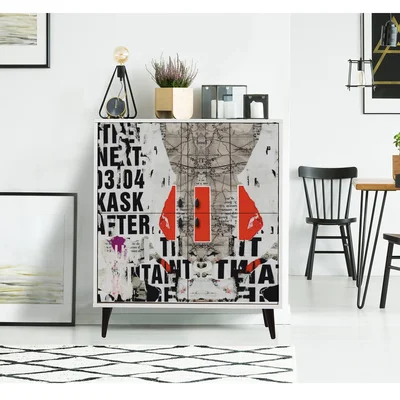Caslin 4 - Shelf Storage Cabinet